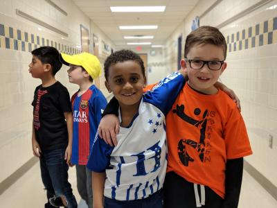image of students wearing multicultural clothes