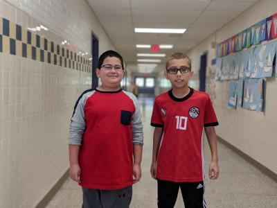 image of students wearing red