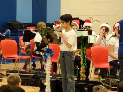 winter concert student introduction